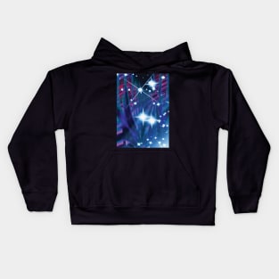 Vibrant Abstract Art - Stars and Stripes Kids Hoodie